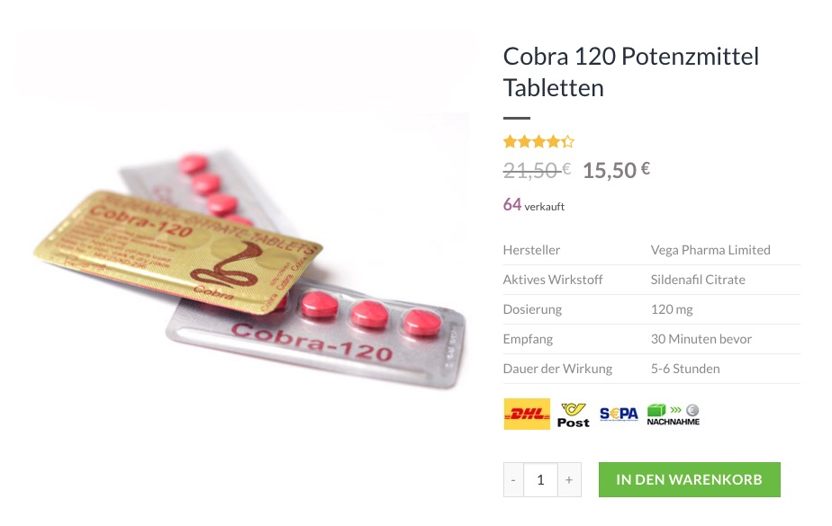 Cobra 120 Potenzmittel